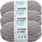 (Pack of 3) Lion Brand Wool-Ease Thick & Quick Yarn-Driftwood